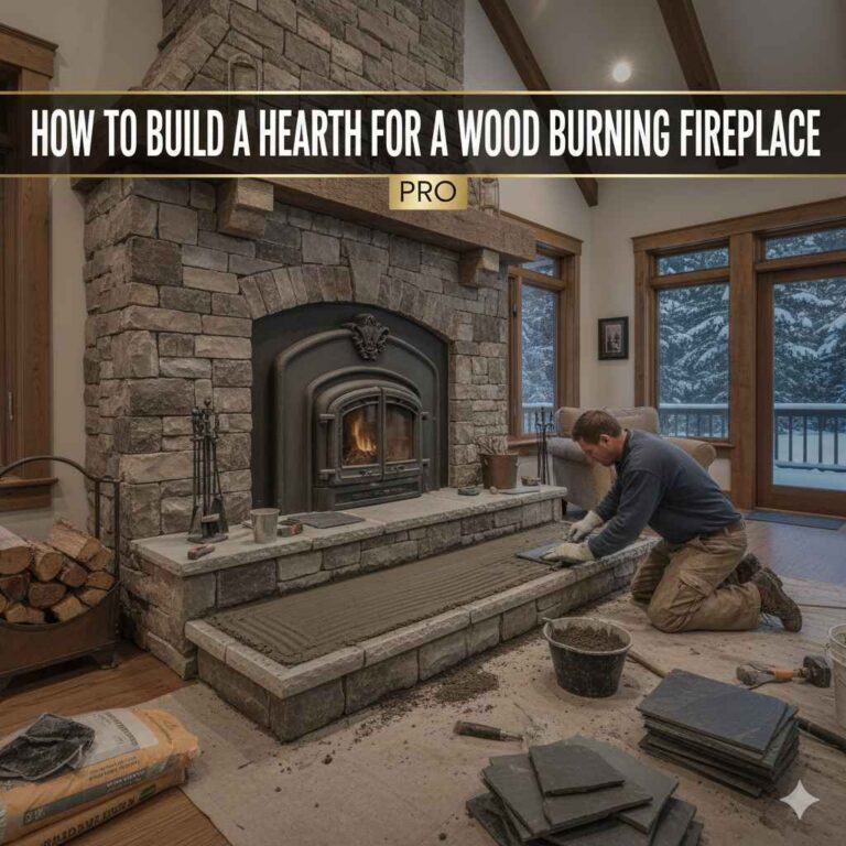 How To Build A Hearth For A Wood Burning Fireplace