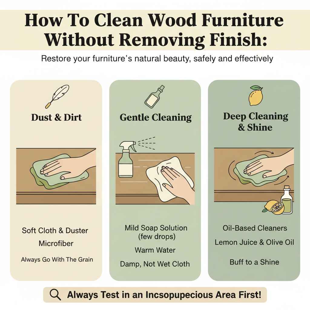How To Clean Wood Furniture Without Removing Finish