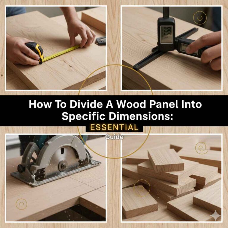 How To Divide A Wood Panel Into Specific Dimensions