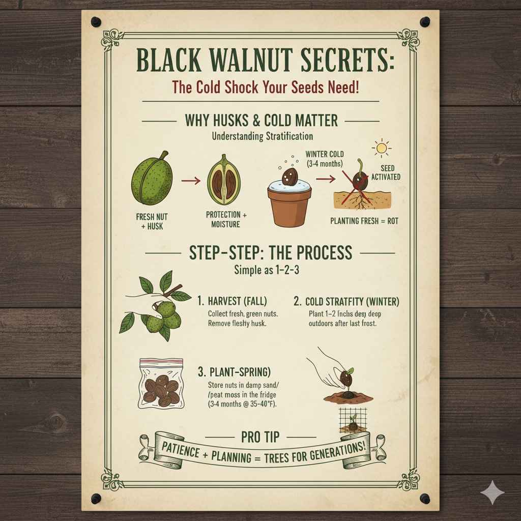 The Secret to Starting Black Walnut Trees
