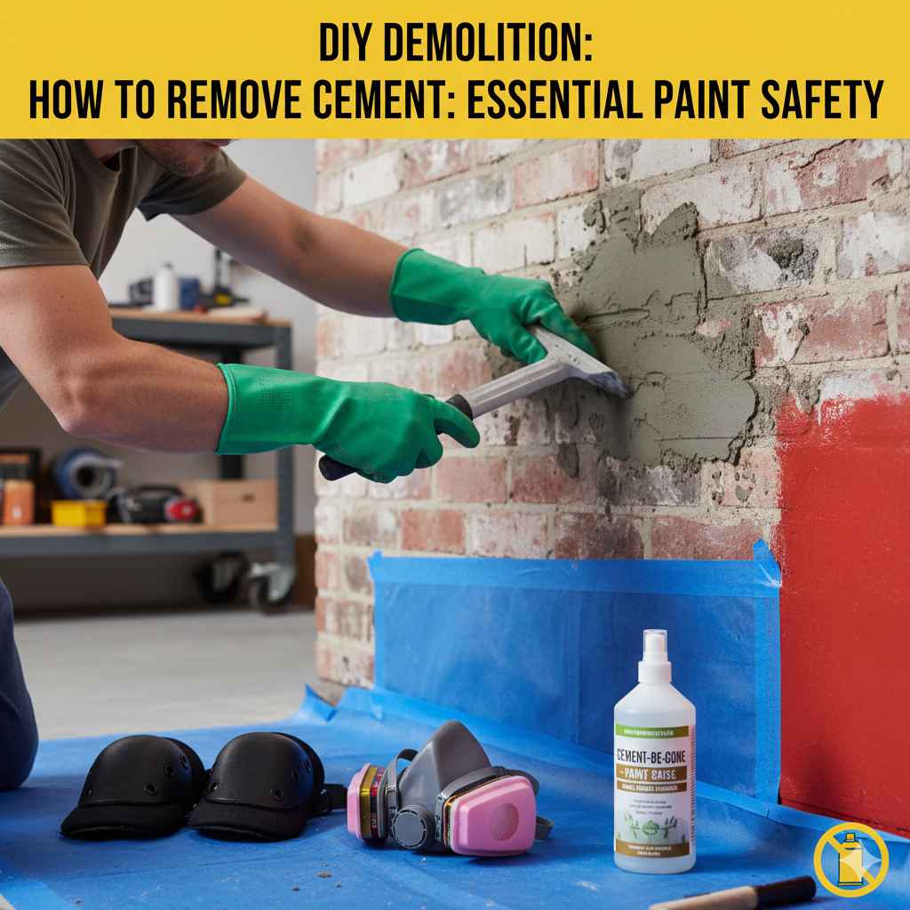 How To Remove Cement: Essential Paint Safety