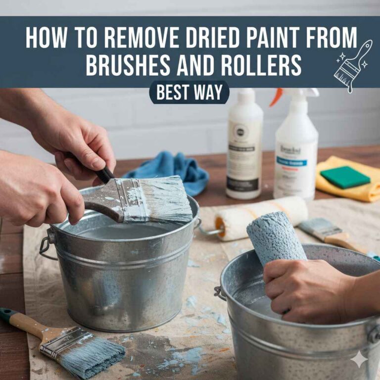 How To Remove Dried Paint From Brushes And Rollers Best Way