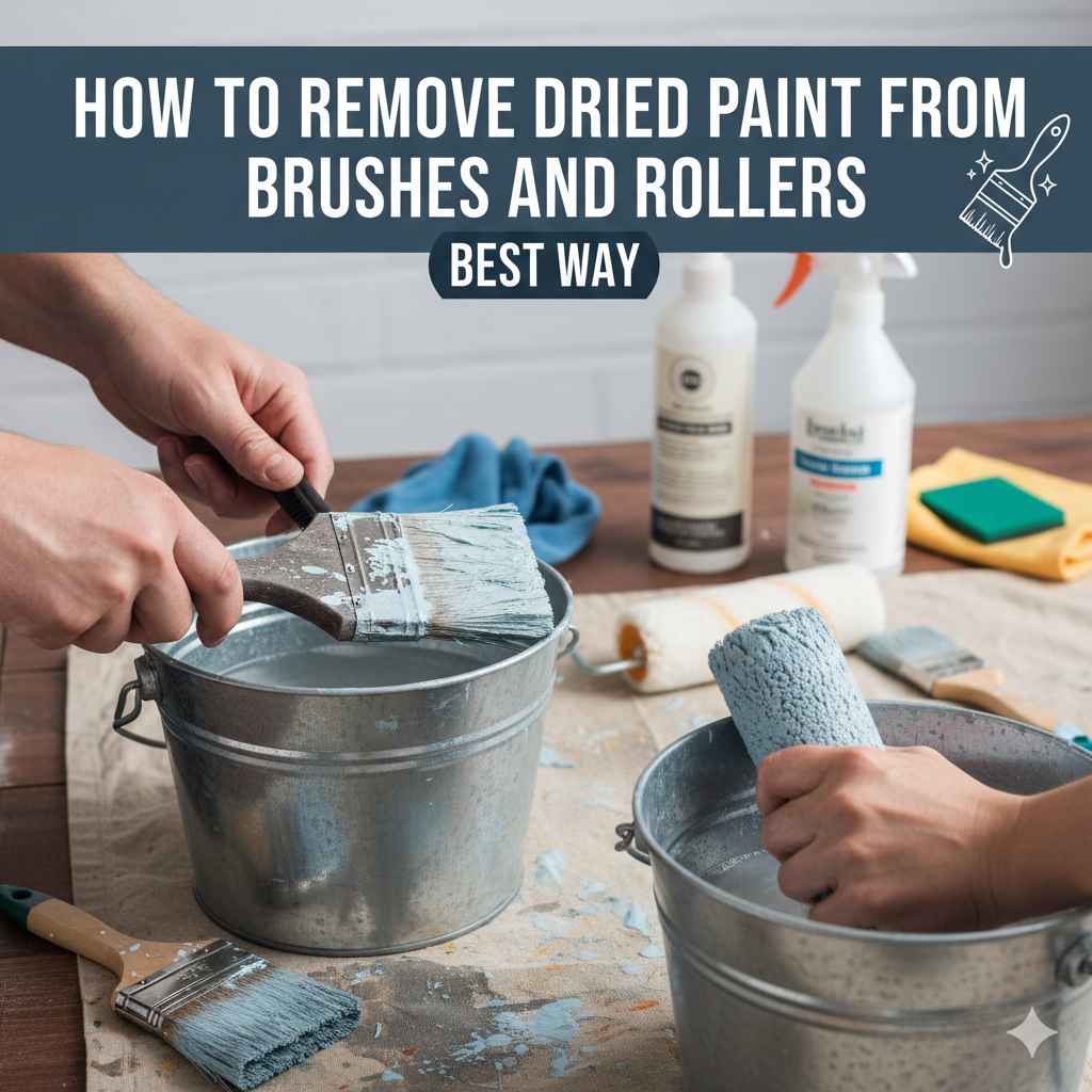 How To Remove Dried Paint From Brushes And Rollers Best Way
