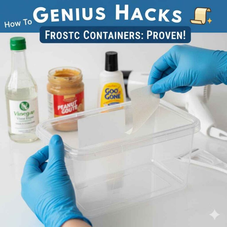 How To Remove Glued Labels From Plastic Containers Genius