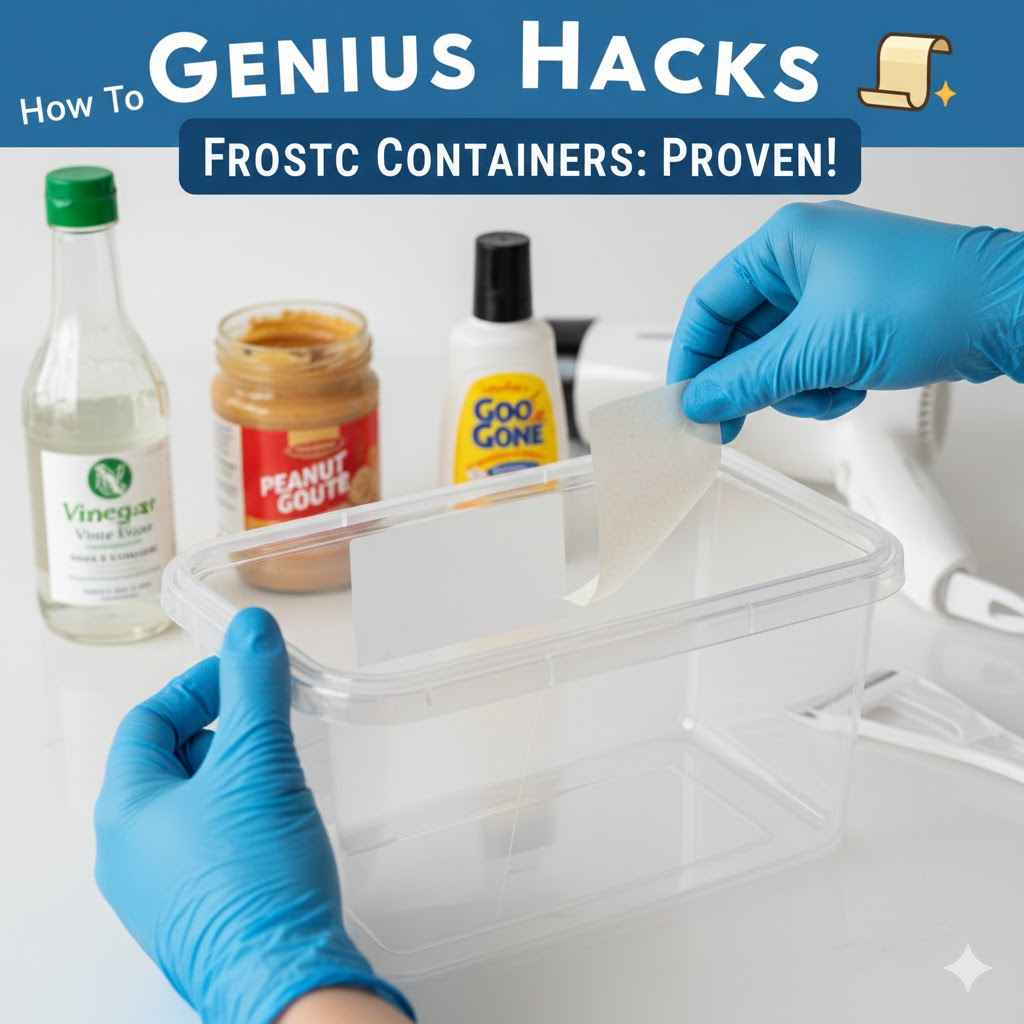 How To Remove Glued Labels From Plastic Containers Genius