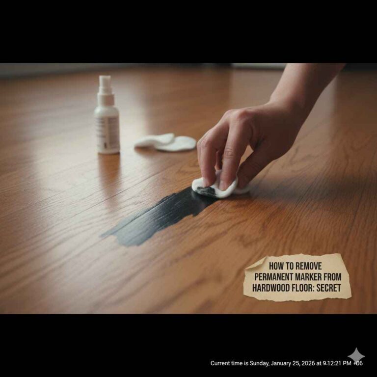 How To Remove Permanent Marker From Hardwood Floor