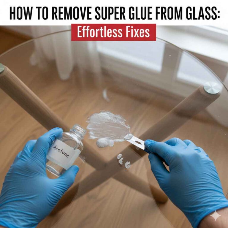 How To Remove Super Glue From Glass