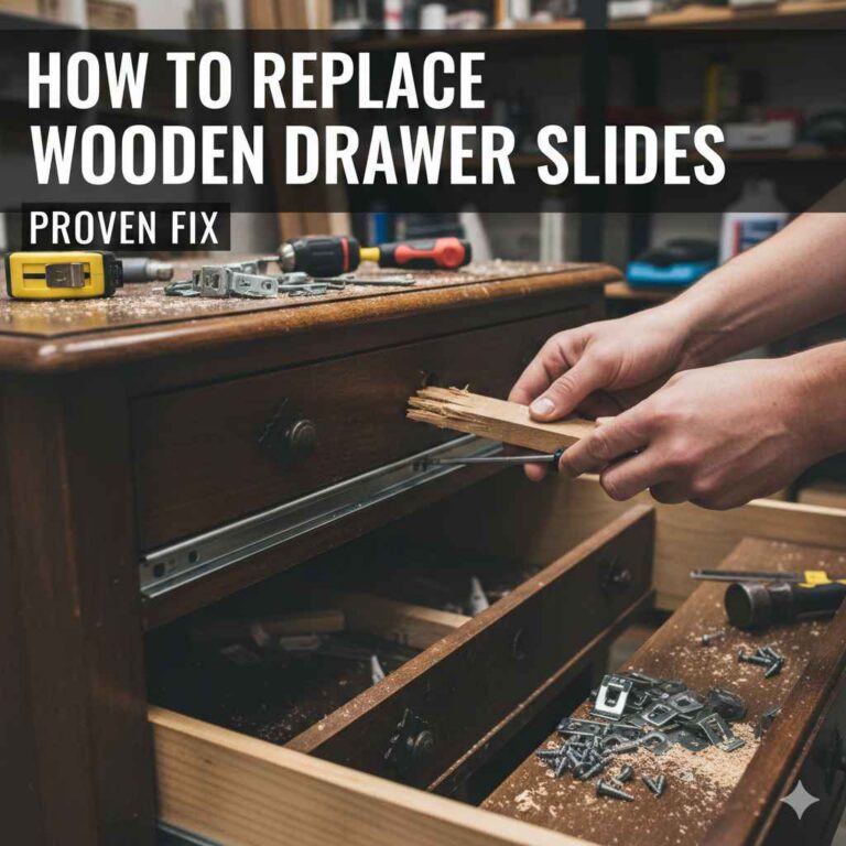 How To Replace Wooden Drawer Slides