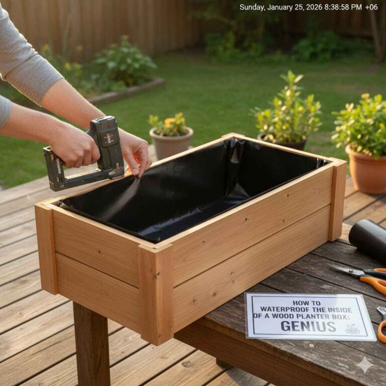 How To Waterproof The Inside Of A Wood Planter Box
