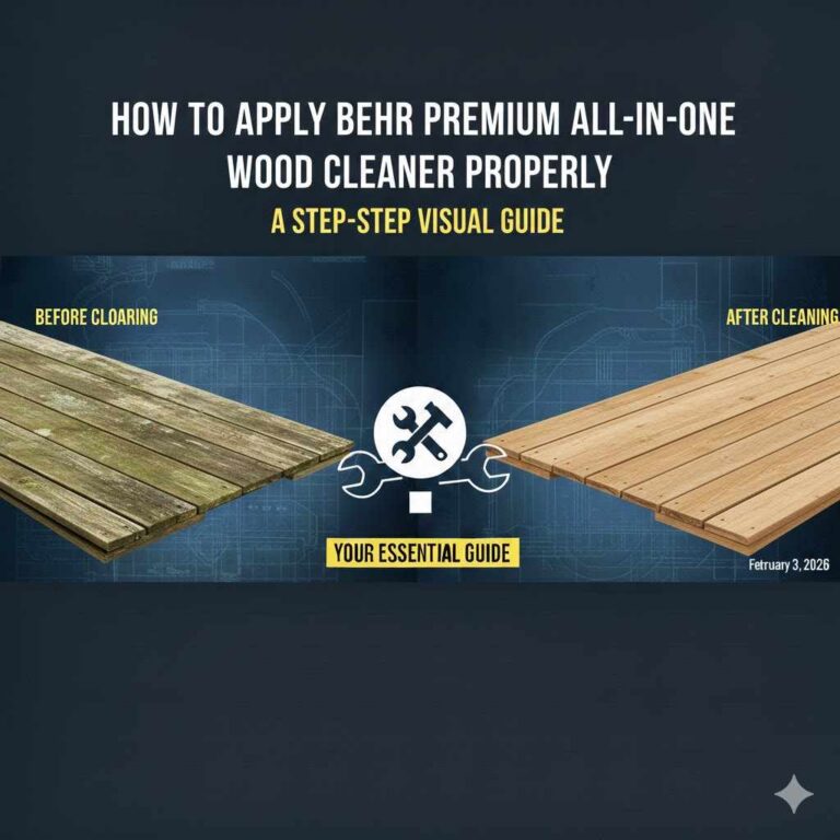 How to Apply Behr Premium All-In-One Wood Cleaner Properly