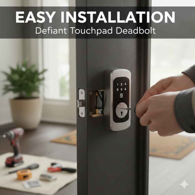 How to Install a Defiant Touchpad Deadbolt Easily
