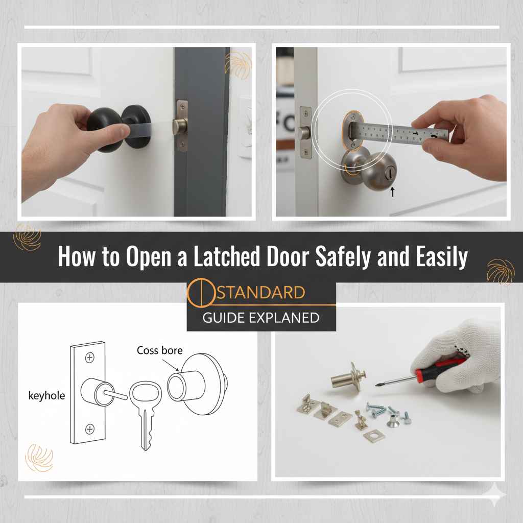 How to Open a Latched Door Safely and Easily