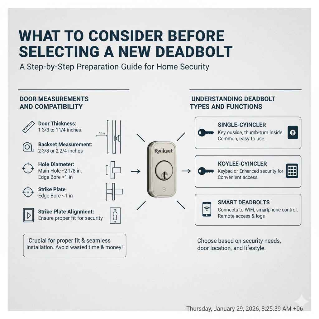 What to Consider Before Selecting a New Deadbolt