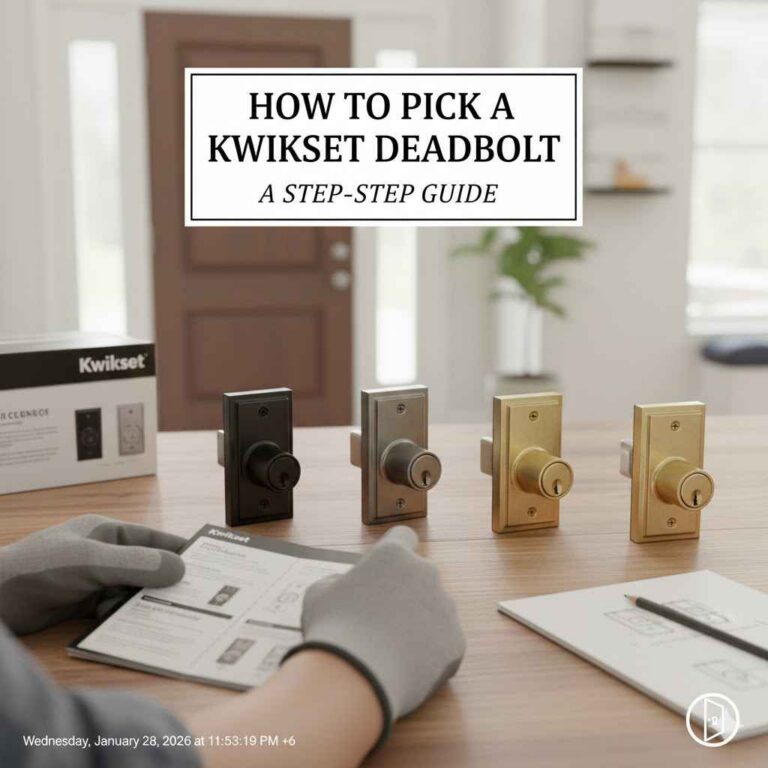 How to Pick a Kwikset Deadbolt