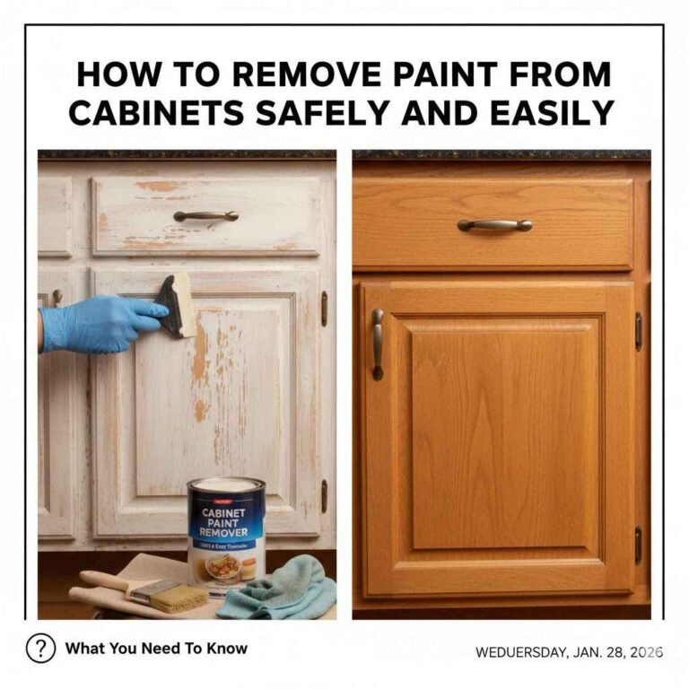 How to Remove Paint From Cabinets Safely and Easily