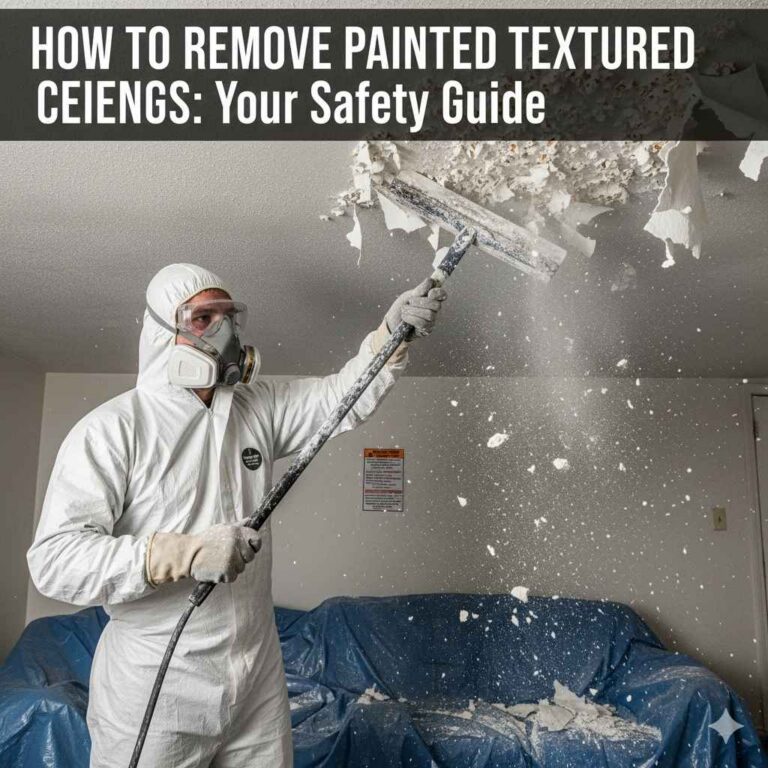 How to Remove Painted Textured Ceilings