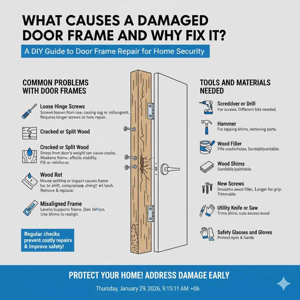 What Causes a Damaged Door Frame and Why Fix It