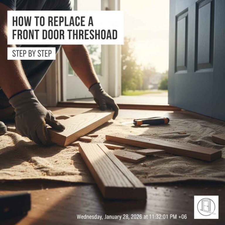 How to Replace a Front Door Threshold Step by Step