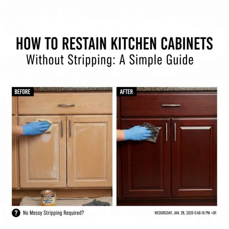 How to Restain Kitchen Cabinets Without Stripping