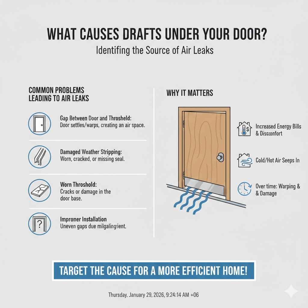 What Causes Drafts Under Your Doo