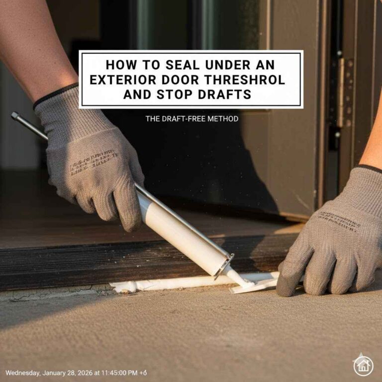 How to Seal Under an Exterior Door Threshold and Stop Drafts