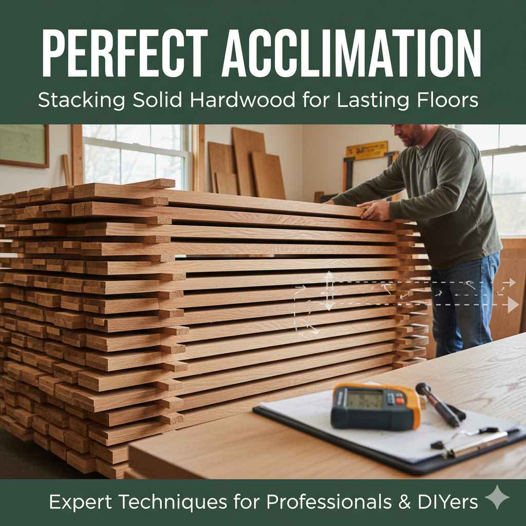 How to Stack Solid Hardwood for Perfect Acclimation