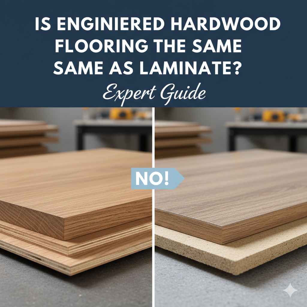 Is Engineered Hardwood Flooring The Same As Laminate
