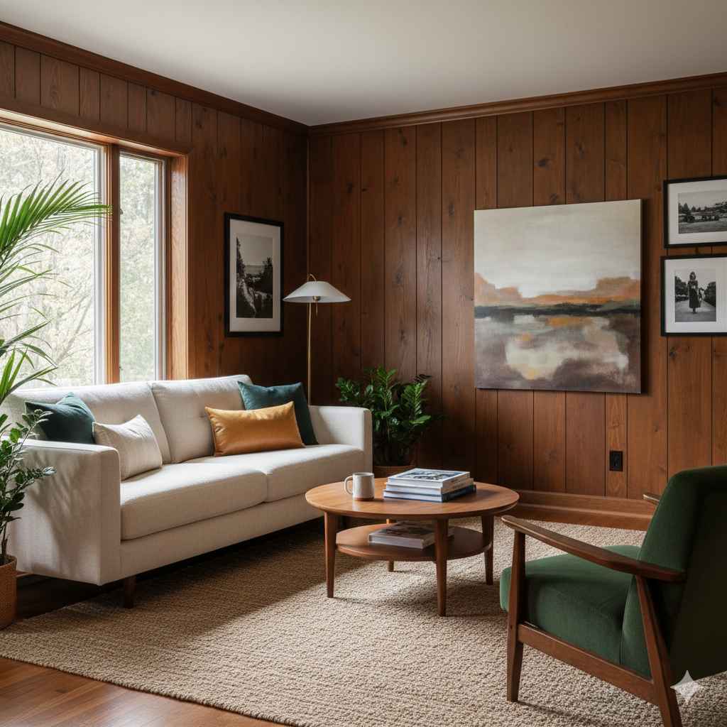 Make Wood Paneling Look Good Without Painting Without Effort