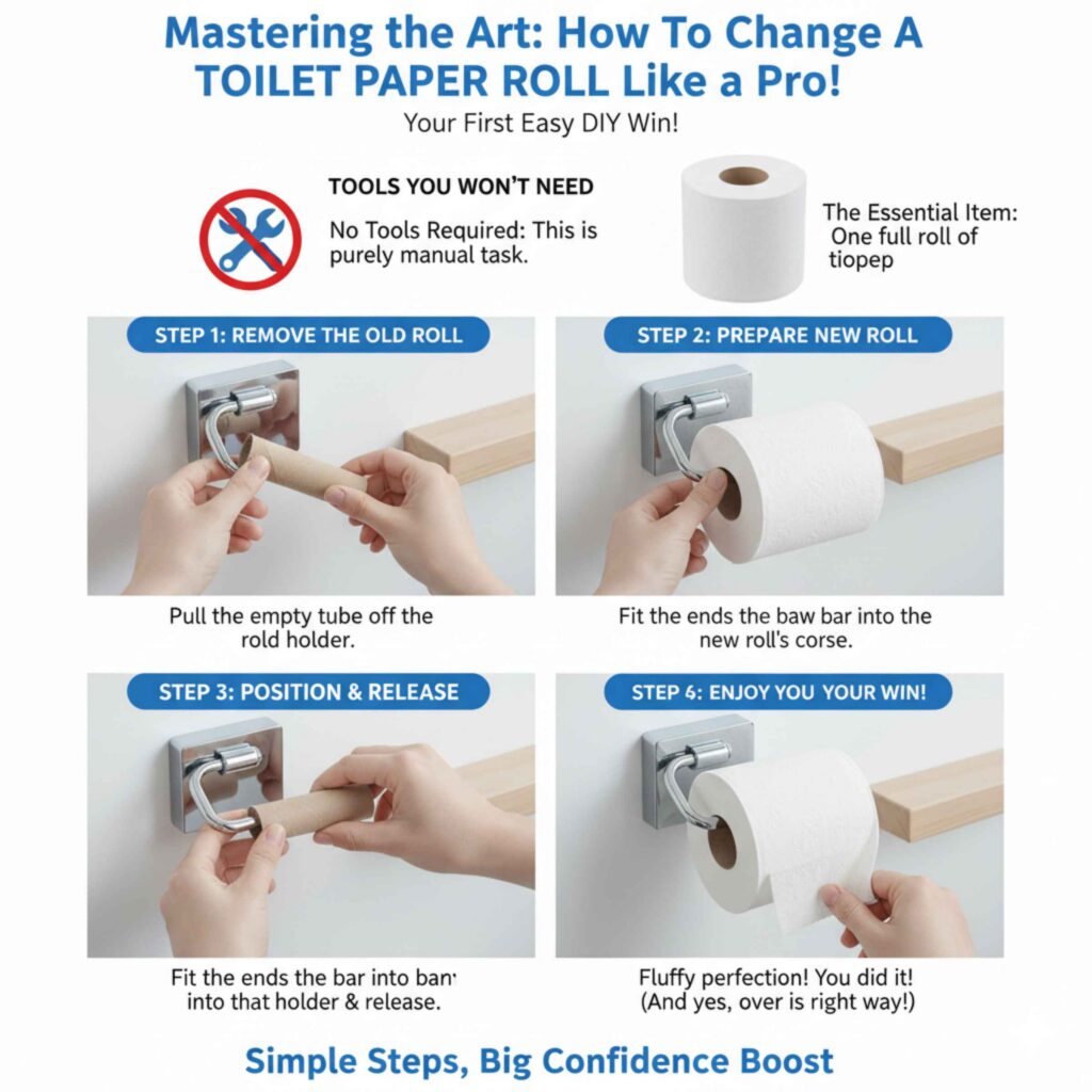 Mastering the Art How To Change A Toilet Paper Roll Like a Pro