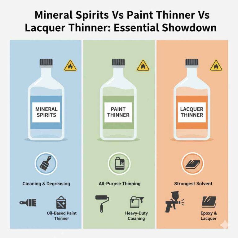 Mineral Spirits Vs Paint Thinner Vs Lacquer Thinner