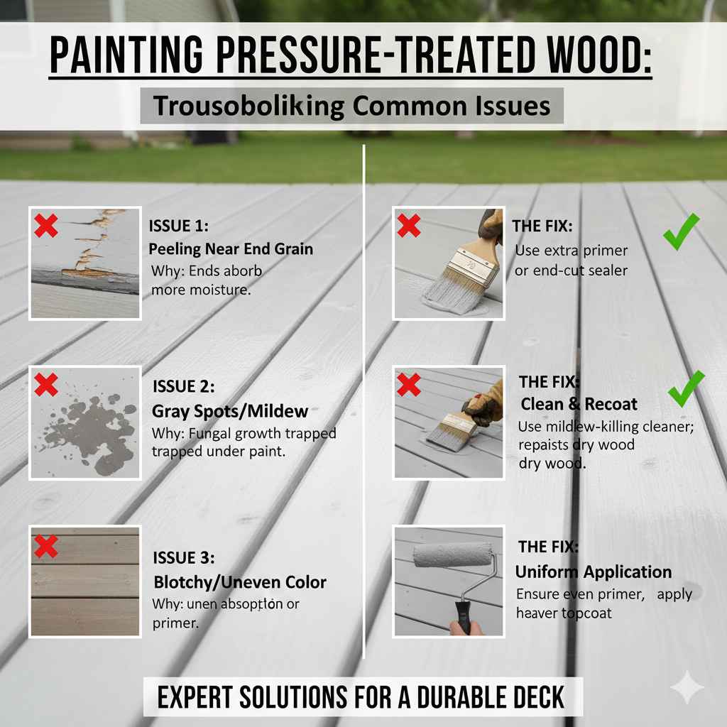 Troubleshooting Common Painting Issues on PT Wood