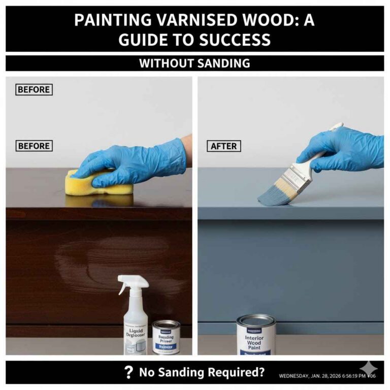 Painting Varnished Wood