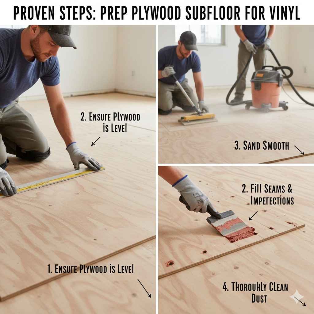 Prep Plywood Subfloor For Vinyl