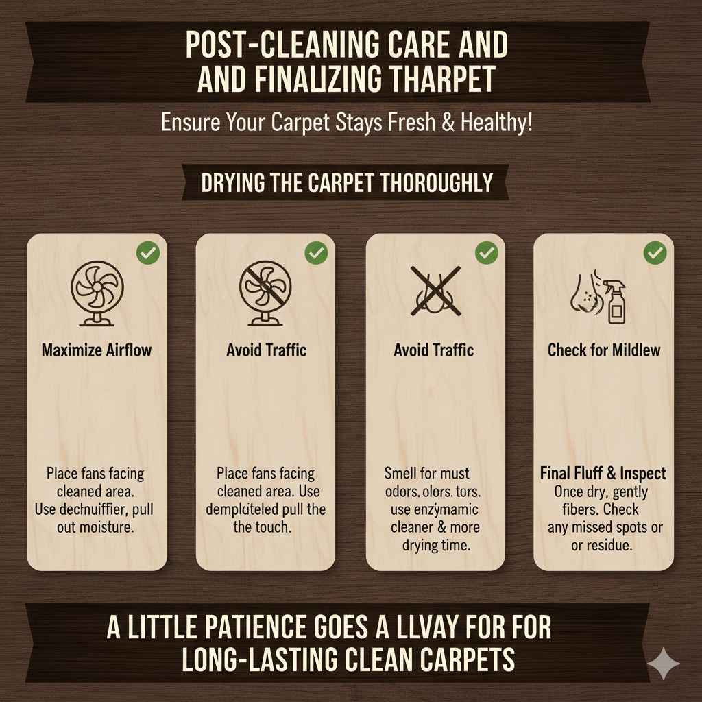 Drying the Carpet Thoroughly