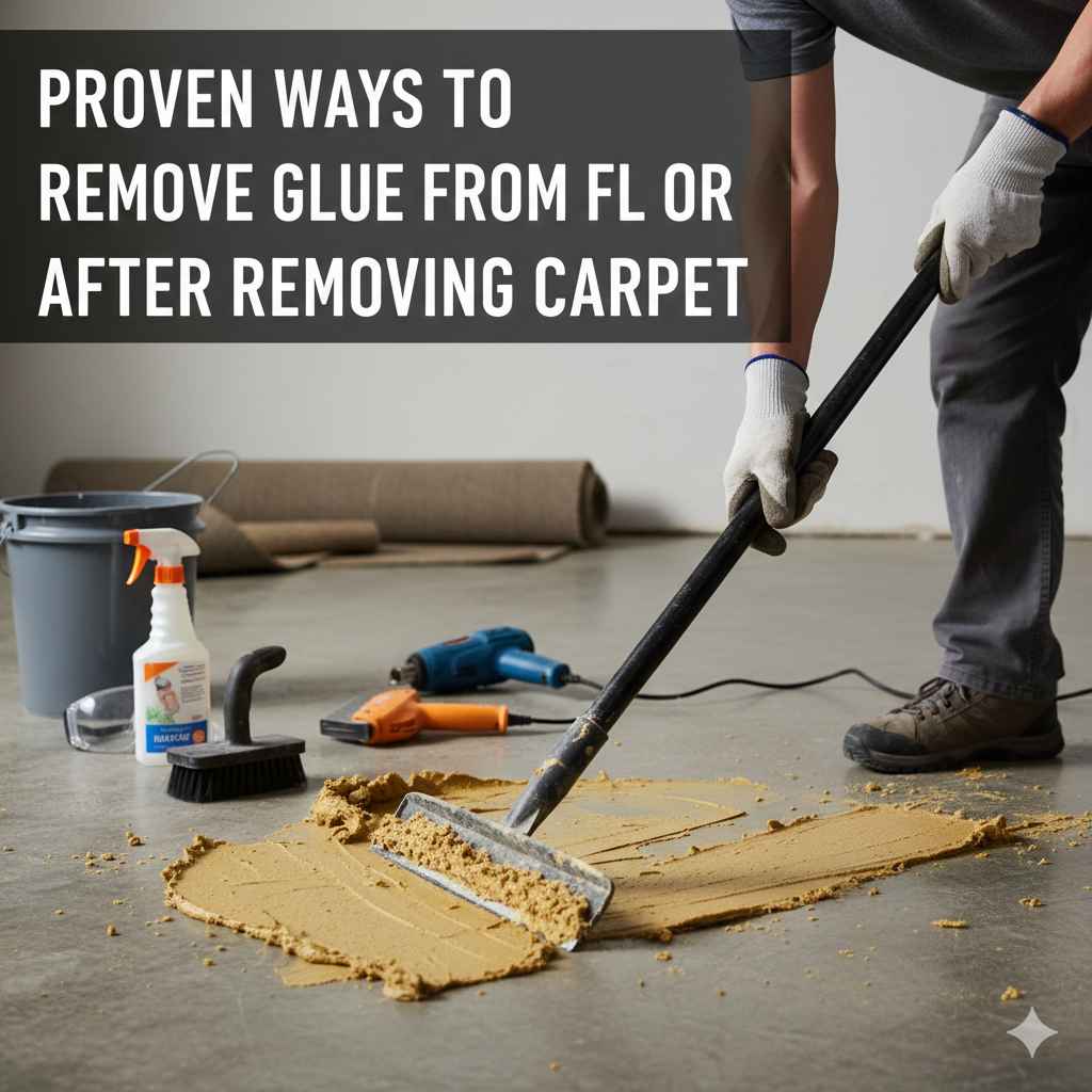 Proven Ways To Remove Glue From Floor After Removing Carpet