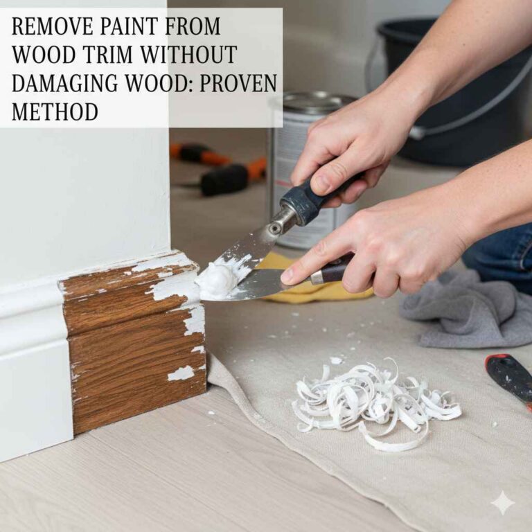 Remove Paint From Wood Trim Without Damaging Wood:
