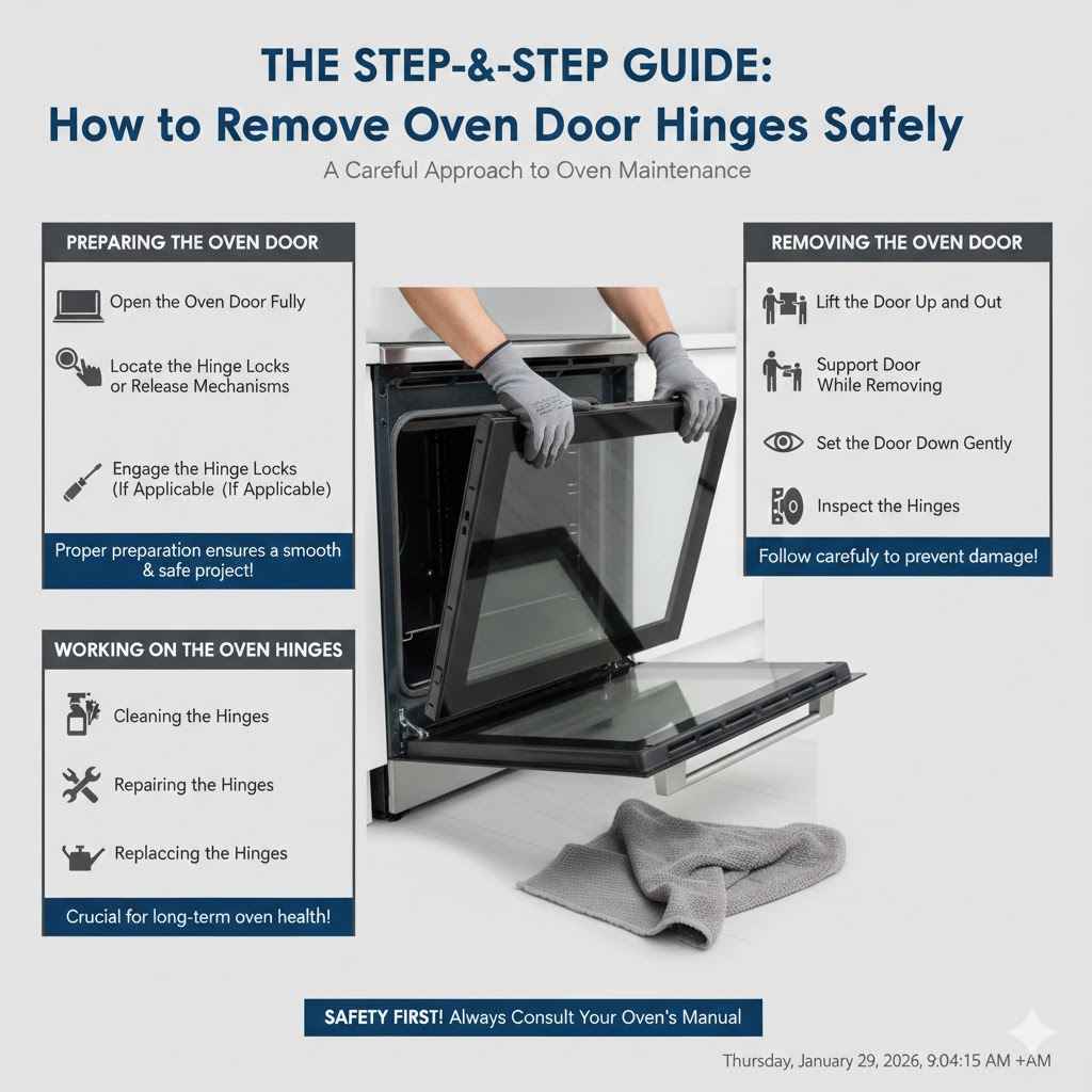 How to Remove Oven Door Hinges Safely