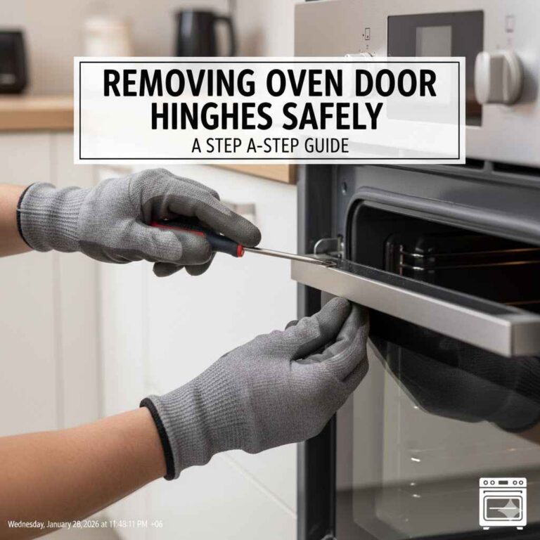 Removing Oven Door Hinges Safely
