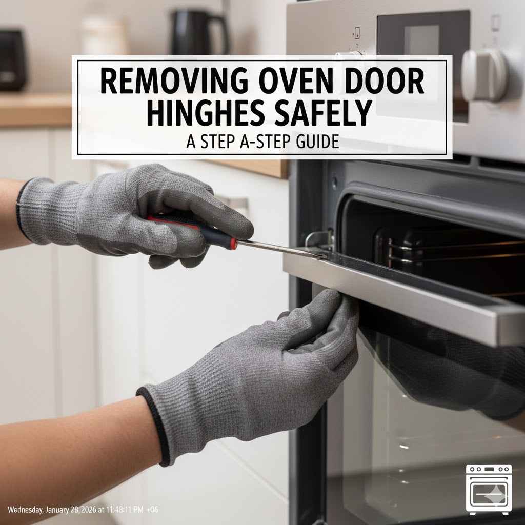 Removing Oven Door Hinges Safely