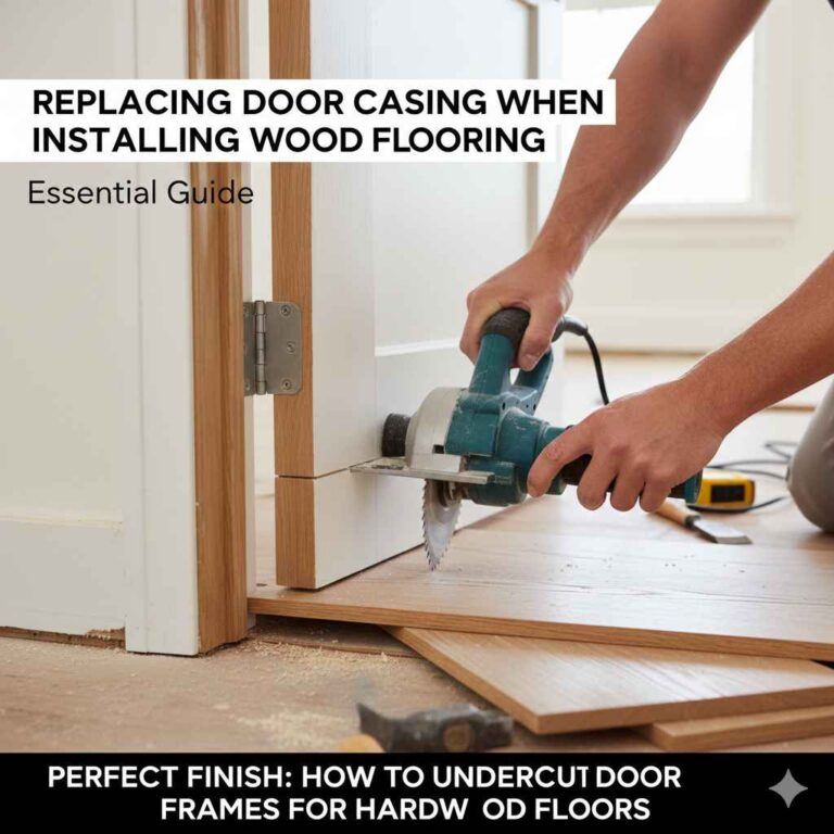Replacing Door Casing When Installing Wood Flooring