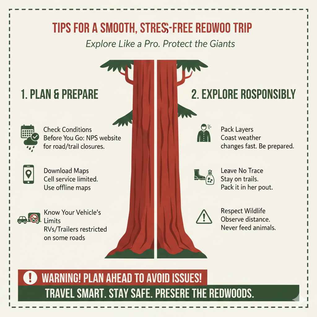 Tips for a Smooth, Stress-Free Redwood Trip