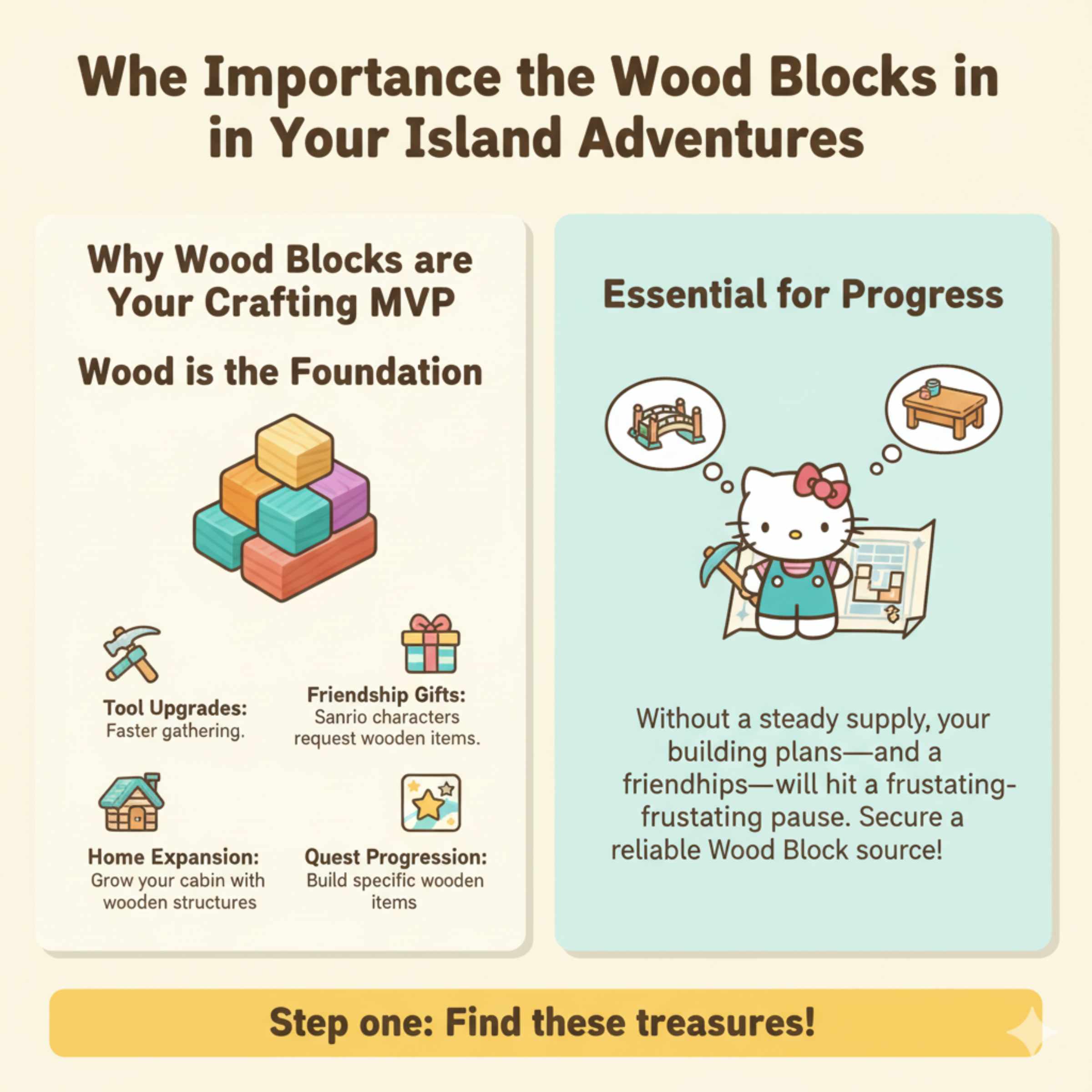 The Importance of Wood Blocks in Your Island Adventures