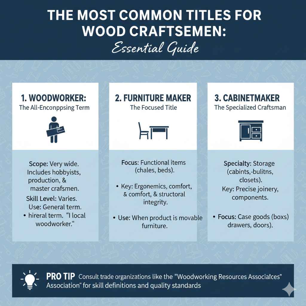 The Most Common Titles for Wood Craftsmen