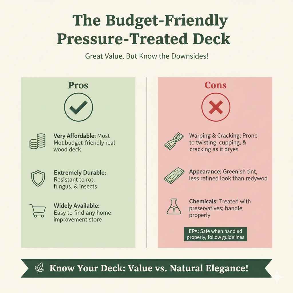 What About the Budget-Friendly Pressure-Treated Deck?