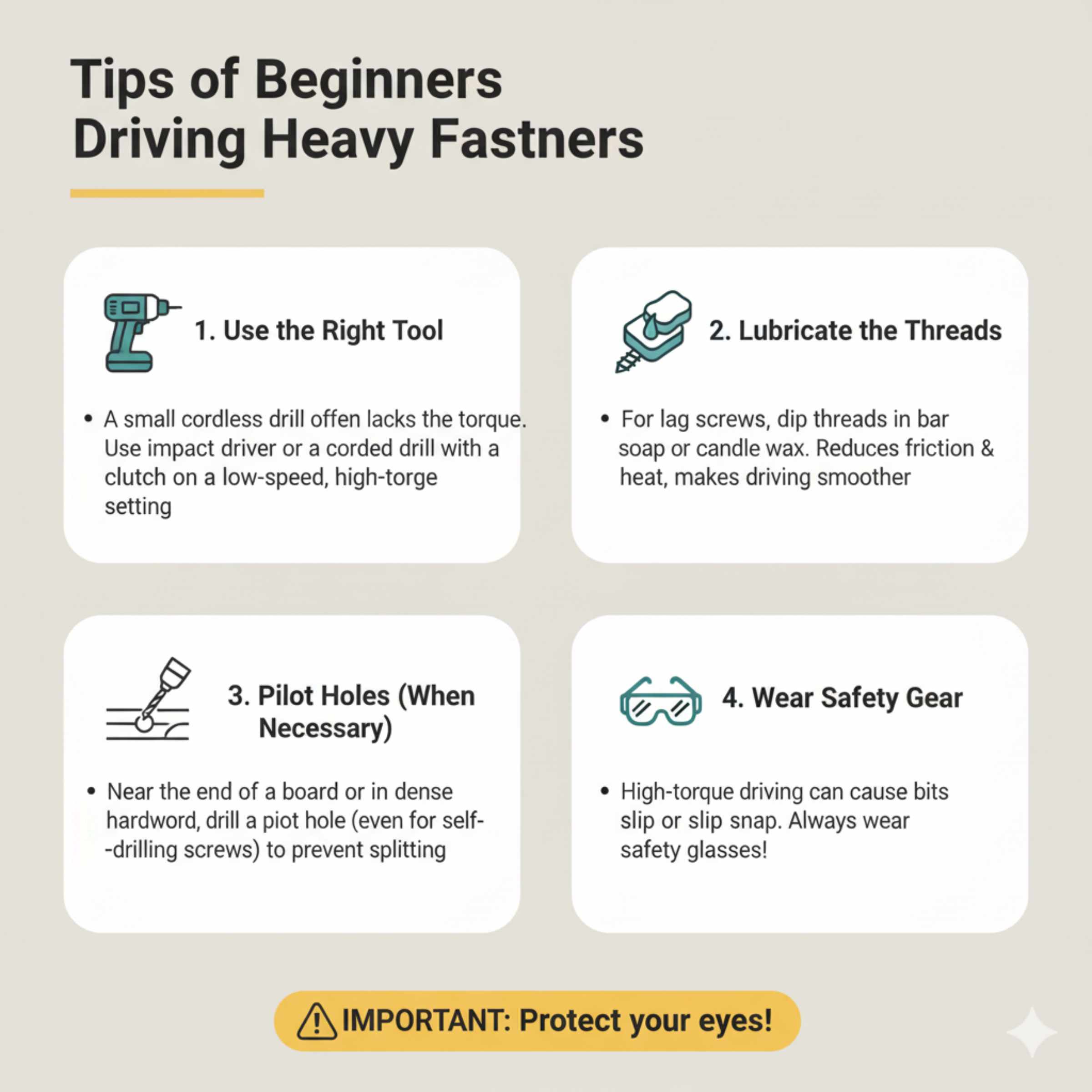 Tips for Beginners Driving Heavy Fasteners