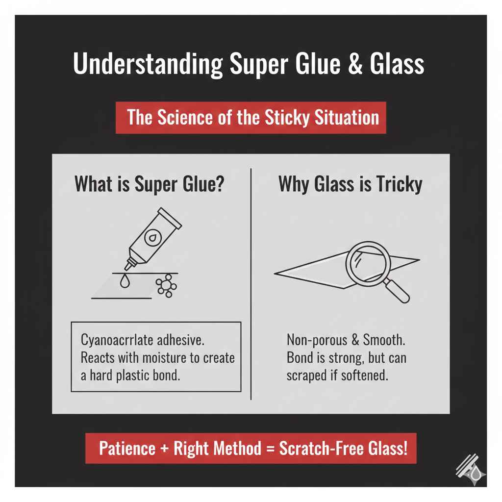 Understanding Super Glue and Glass