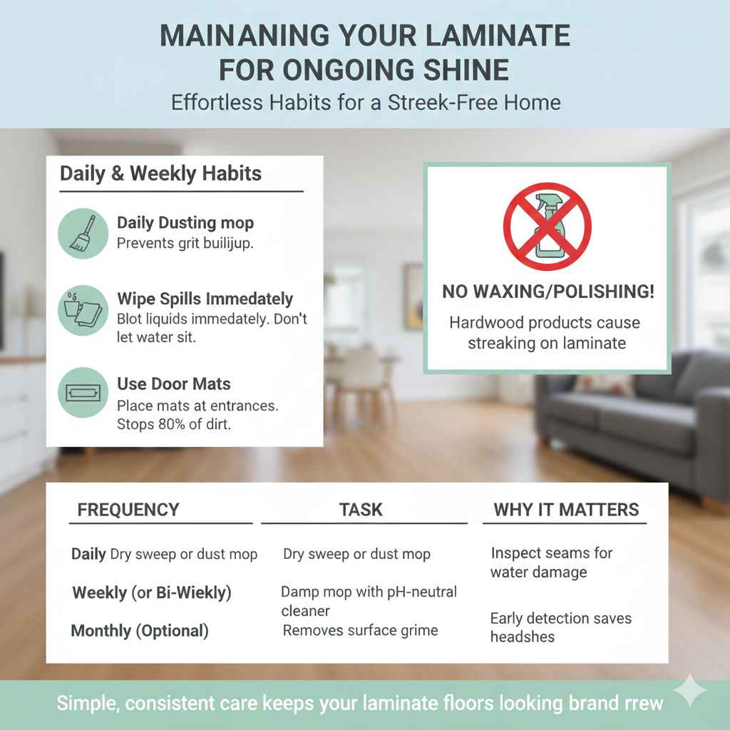 Maintaining Your Laminate for Ongoing Shine