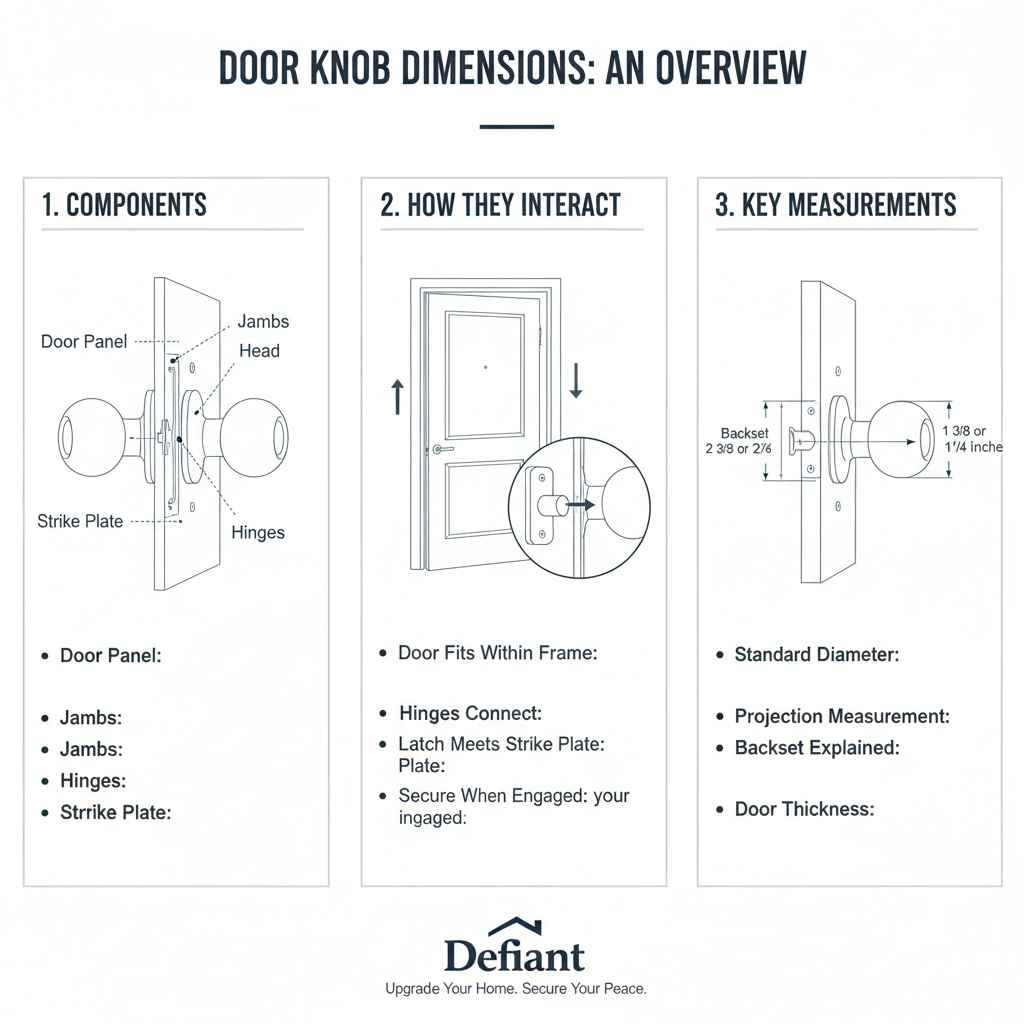 Door Knob Dimensions
