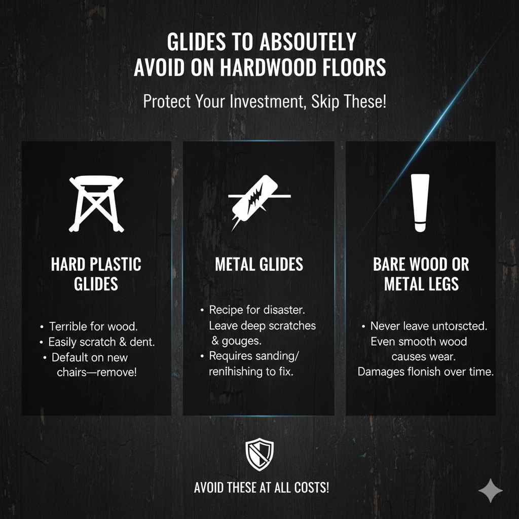 Glides to Absolutely Avoid on Hardwood Floors