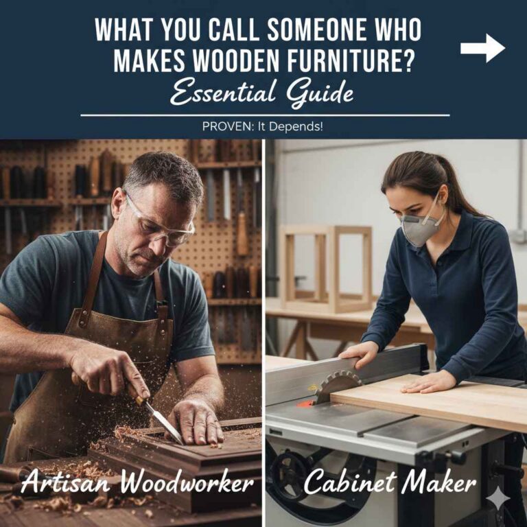 What Do You Call Someone Who Makes Wooden Furniture